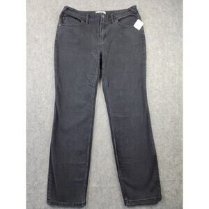 We The Free Jeans Womens 31 Black Evie Mid Rise Slim Straight